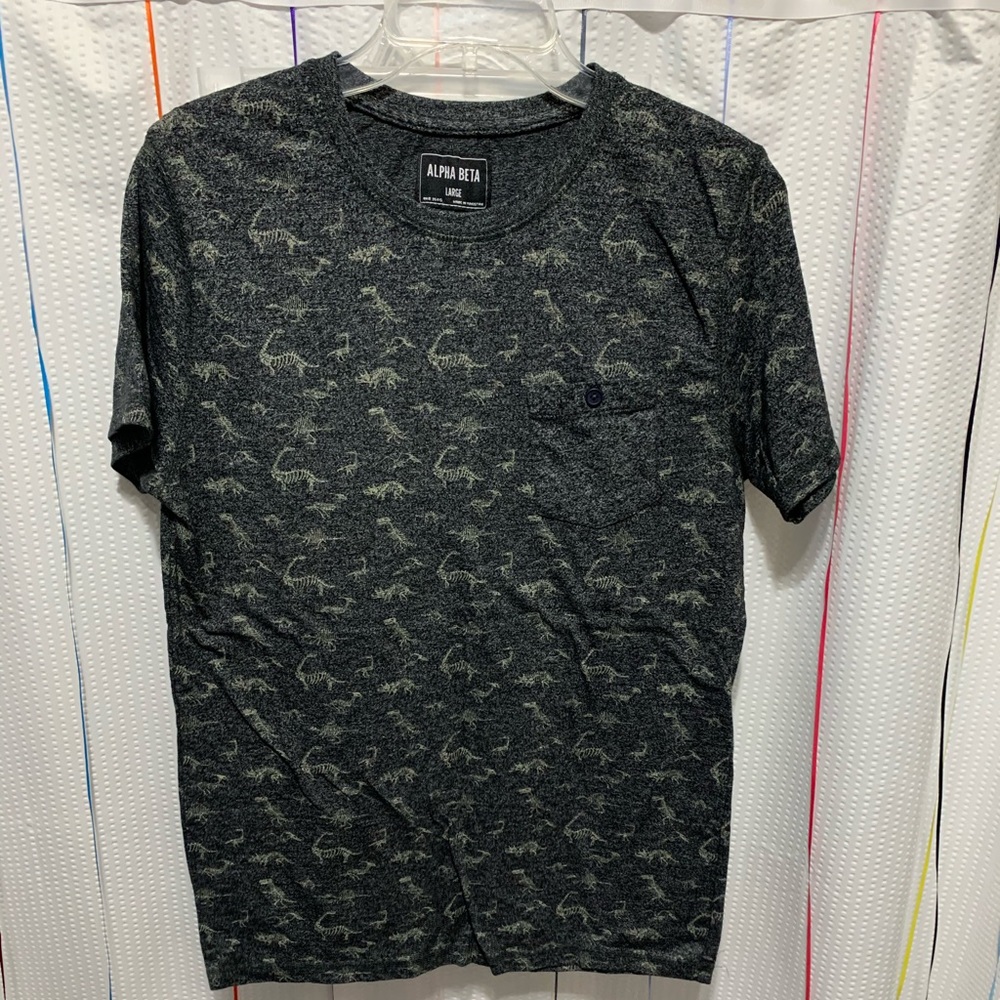 Awesome Dinosaur Print Short Sleeve T-shirt